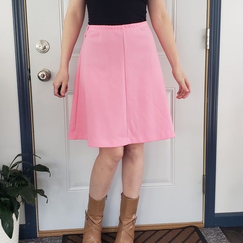 70s‎ Pink A Line Skirt